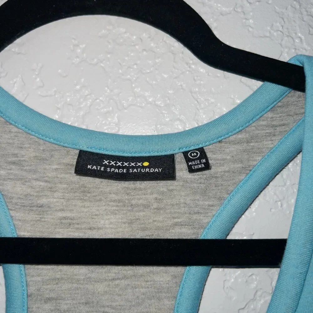 Kate Spade Saturday Blue Zip Scuba Dress Size Medium‎